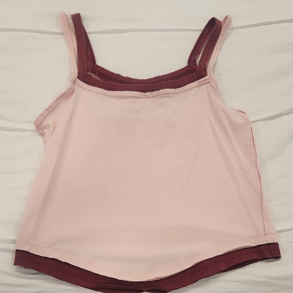 We The Free Pink and Maroon Camisole